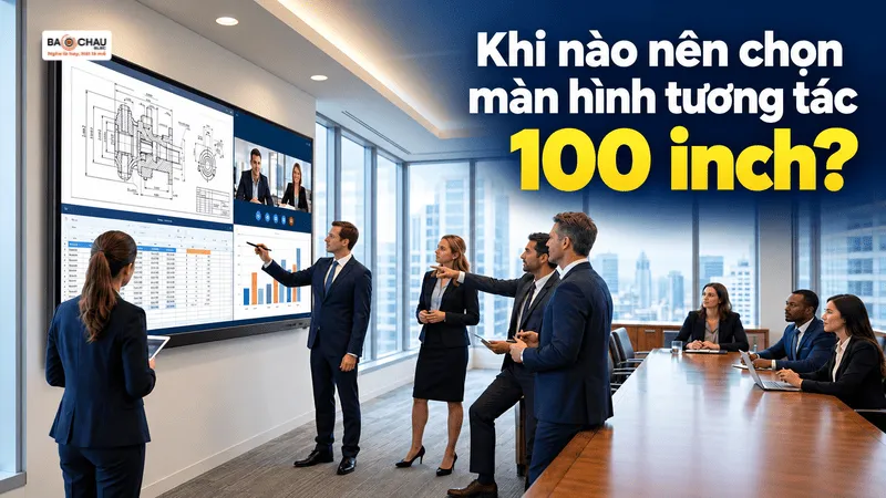 Khi nào nên chọn màn hình tương tác 100 inch?