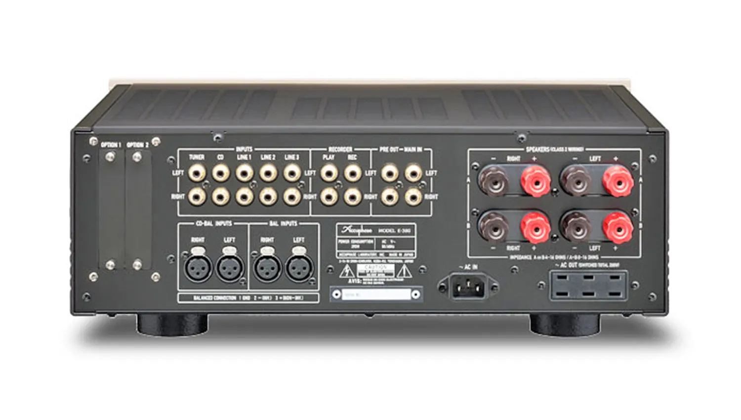 Mặt sau Amply Accuphase E380