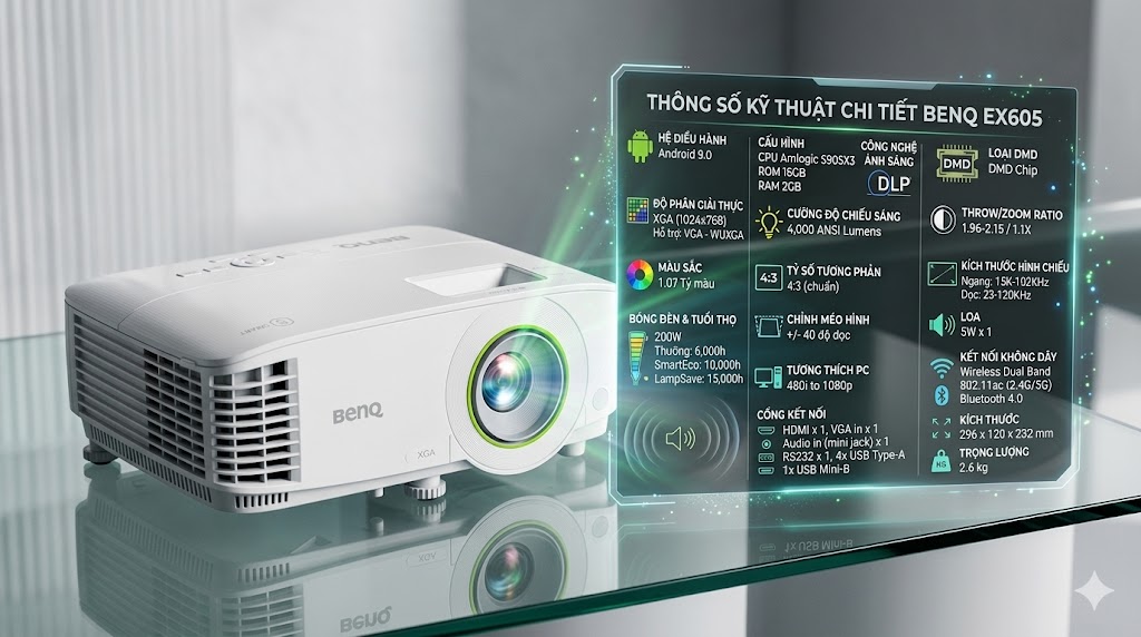 M&aacute;y chiếu BenQ EX605