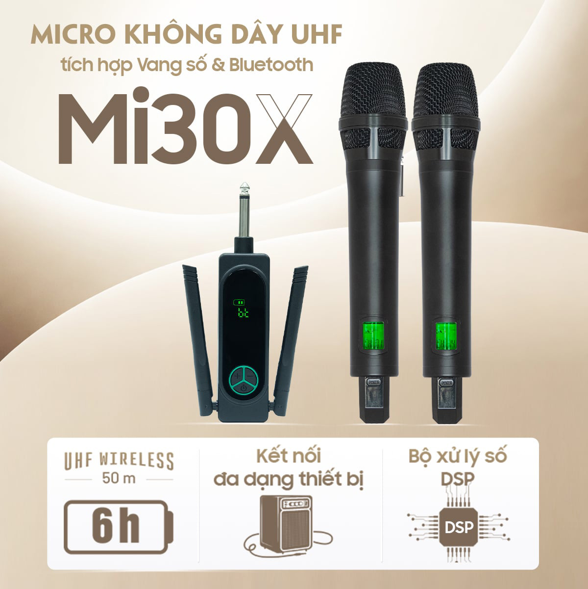 Micro không dây Acnos Mi30X