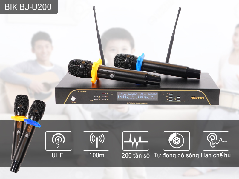 Micro không dây BIK BJ-U200