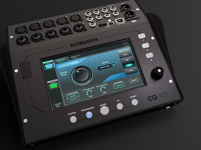 Mixer Allen & Heath CQ-12T (Digital, 16 k&ecirc;nh, Bluetooth, Wifi, USB)