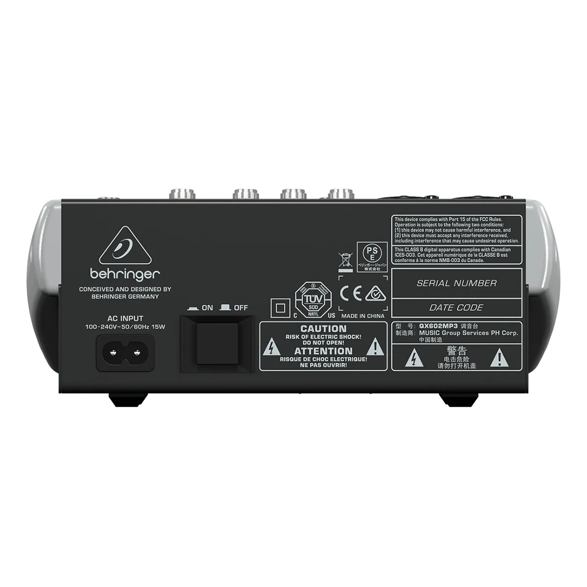 Mixer Behringer Xenyx QX602MP3