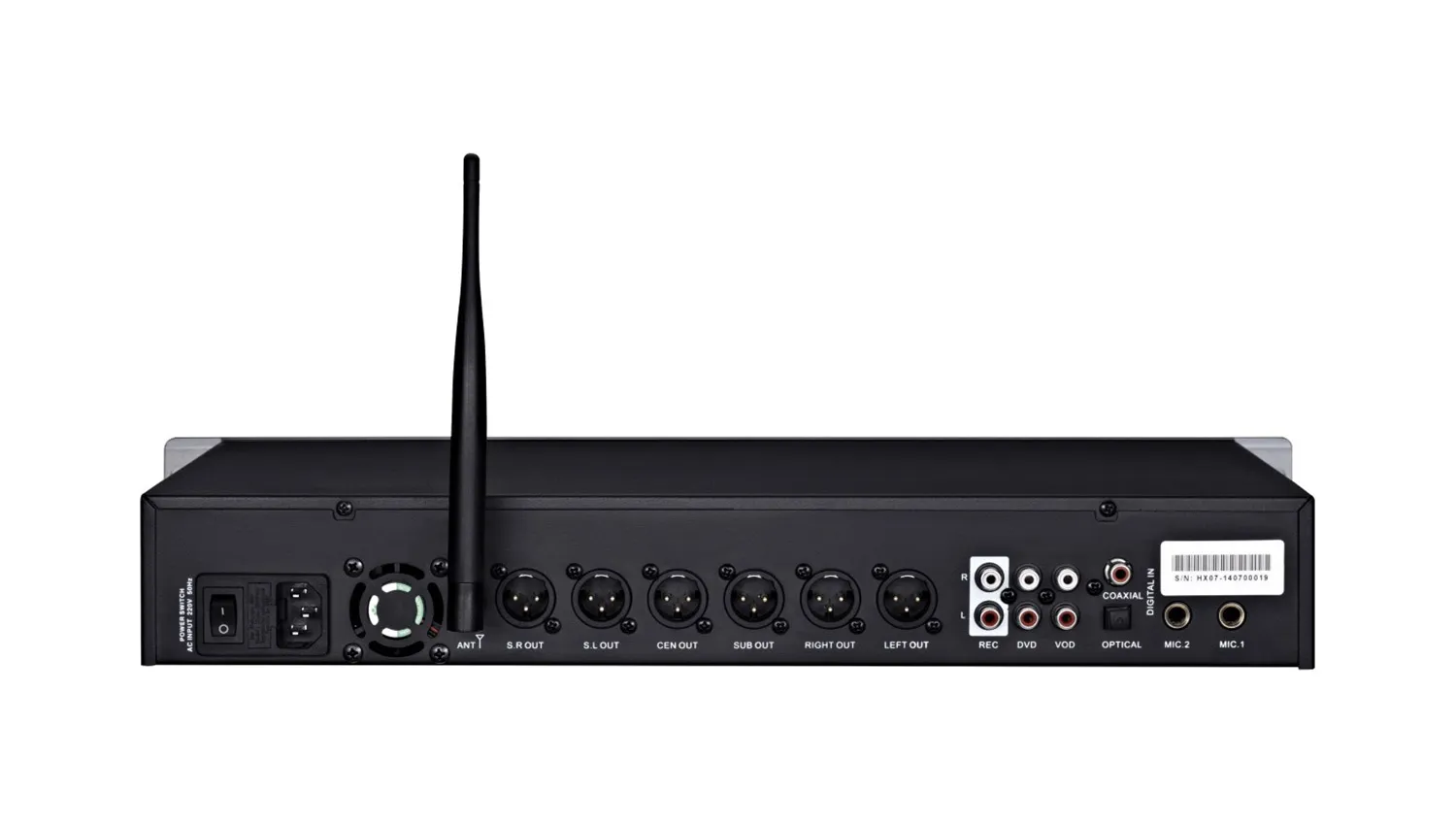 Mặt sau Mixer karaoke AAP Audio K9600