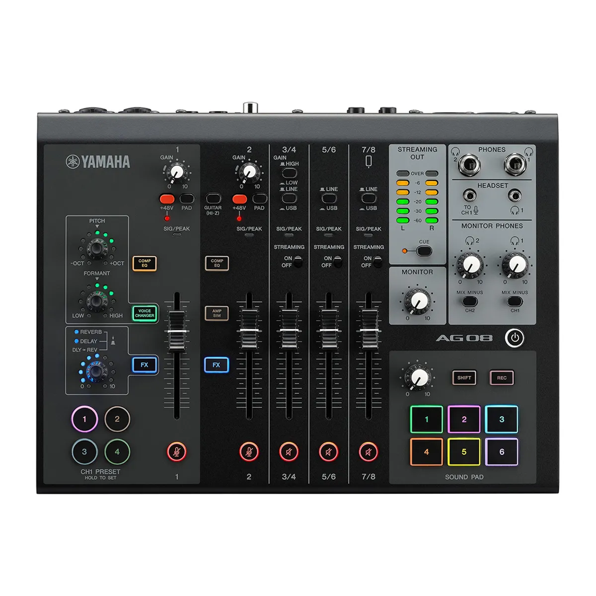 MMixer Yamaha AG08 đenixer Yamaha AG08 đen