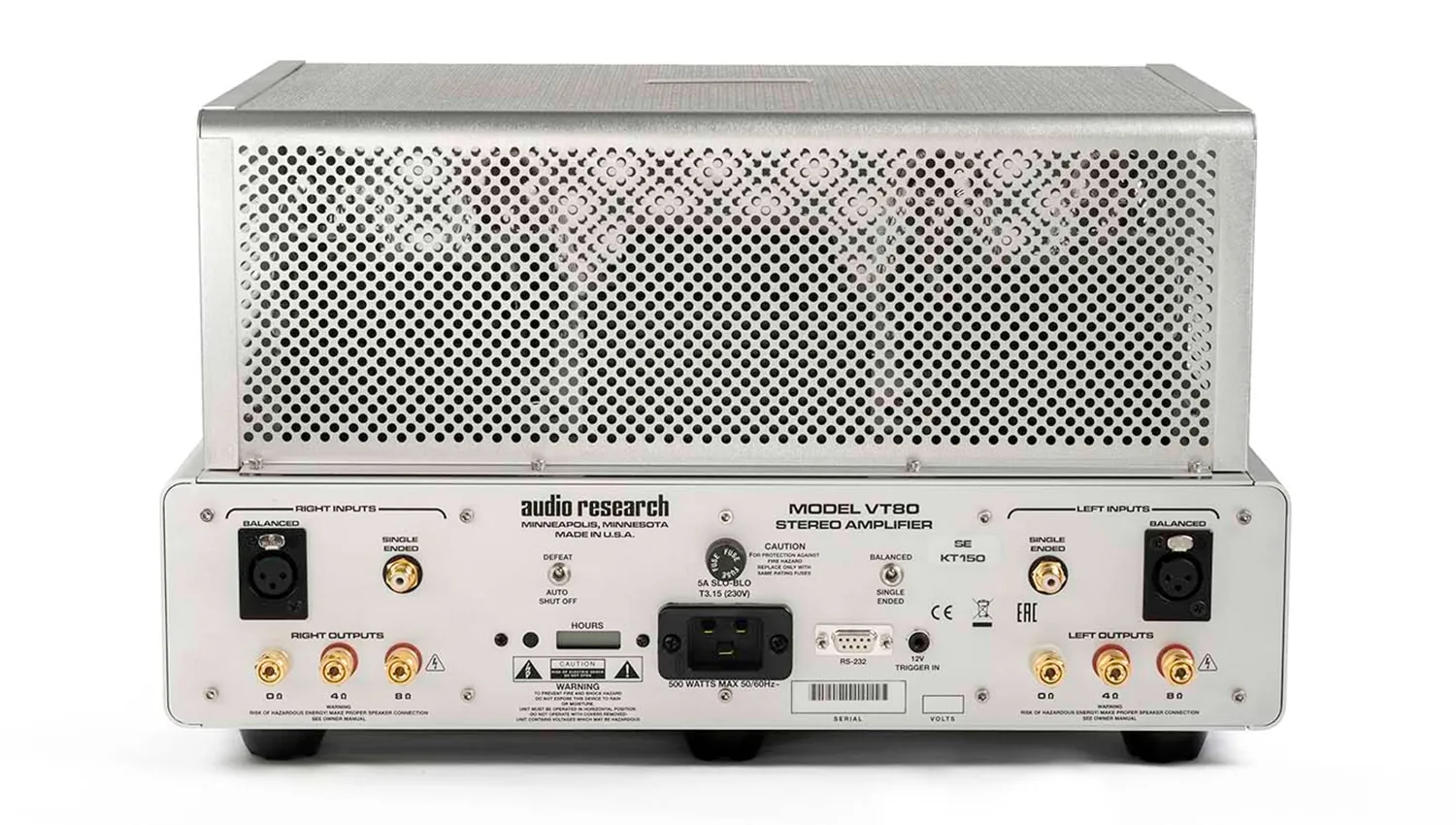 mặt sau Amply Audio Research VT80 SE