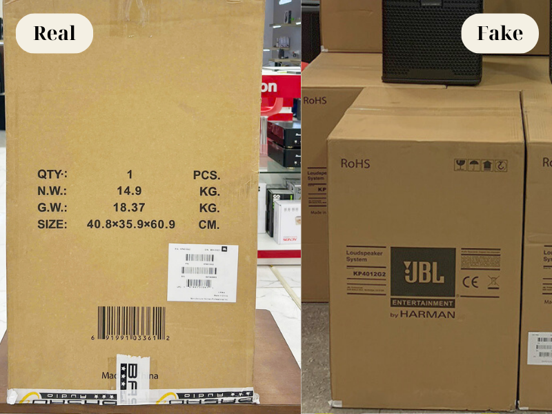 Phân Biệt Thật Giả Loa JBL KP 4010G2, JBL KP 4012G2 Nhanh Chóng