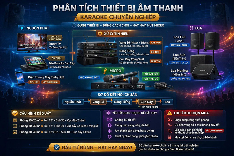 Phân tích thiết bị âm thanh – Hiểu đúng để chọn chuẩn