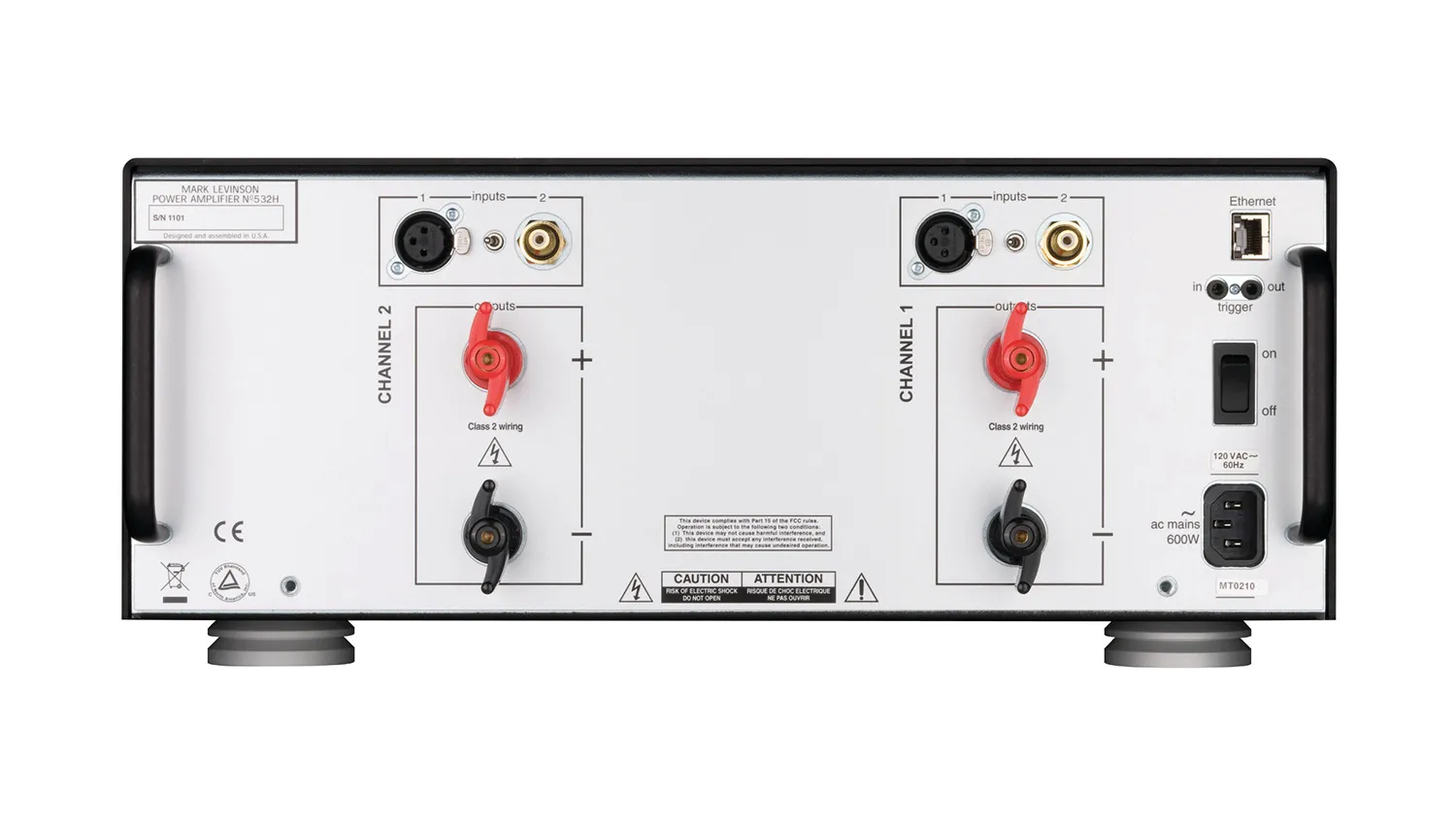Mặt sau Power Mark Levinson No.532H