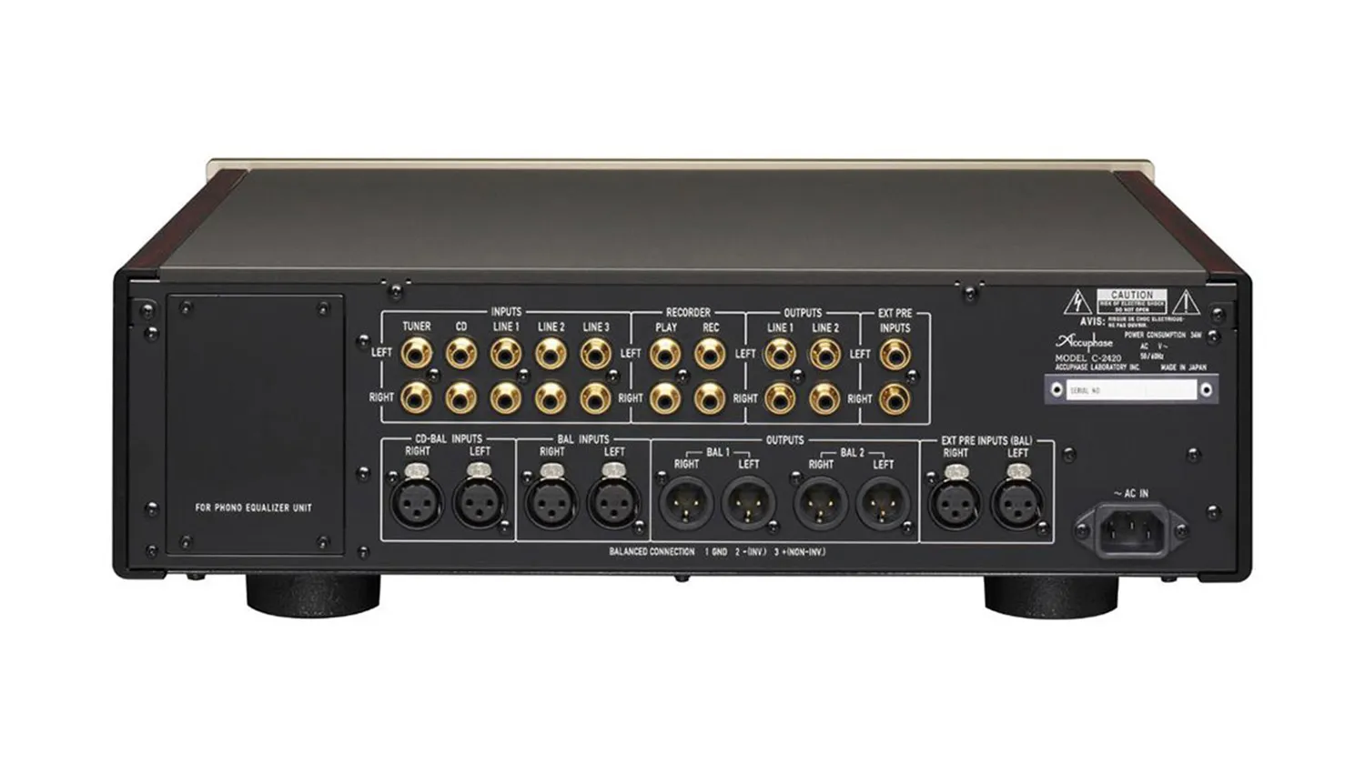 Mặt sau Pre Amply Accuphase C2420