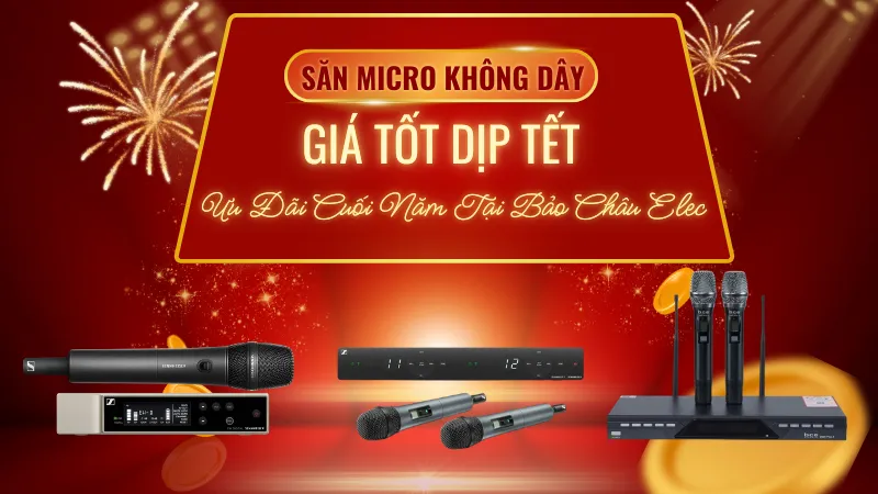 Săn Micro Không Dây Giá Tốt Dịp Tết Ưu Đãi Cuối Năm Tại Bảo Châu Elec