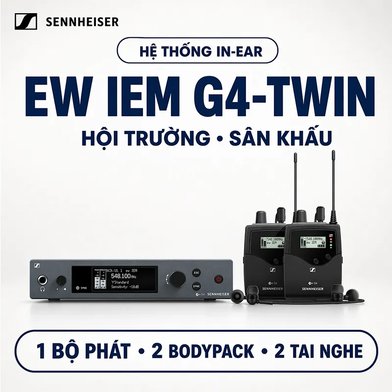 Micro không dây Sennheiser EW IEM G4-TWIN