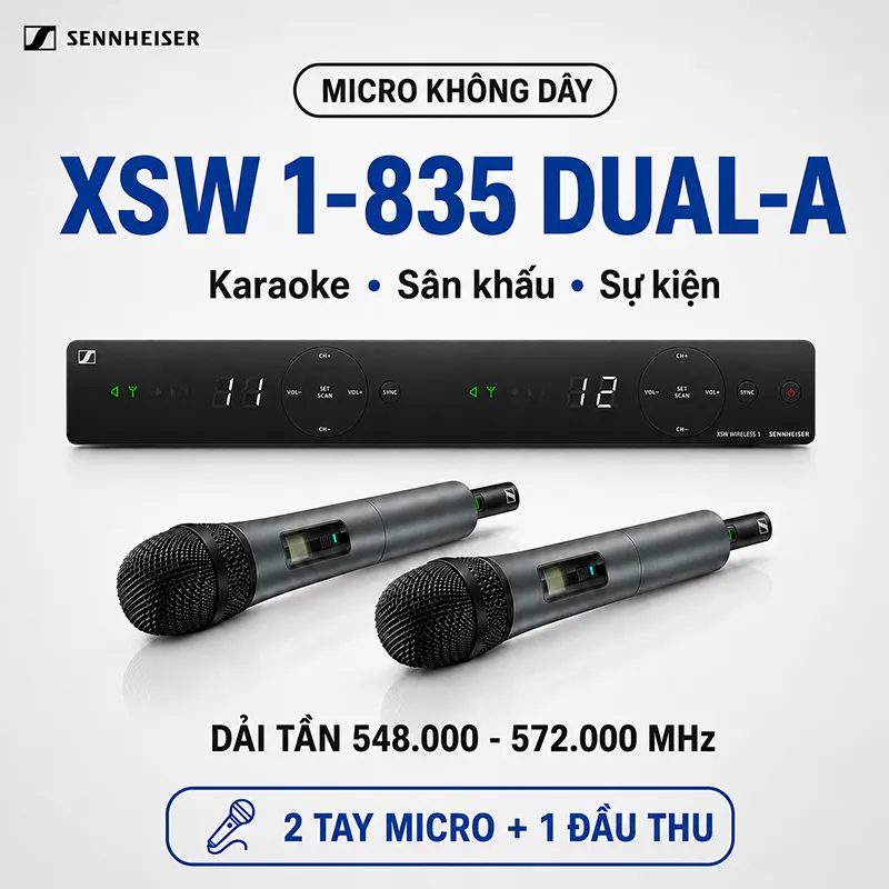 Micro không dây Sennheiser XSW 1-835 - Hình 2