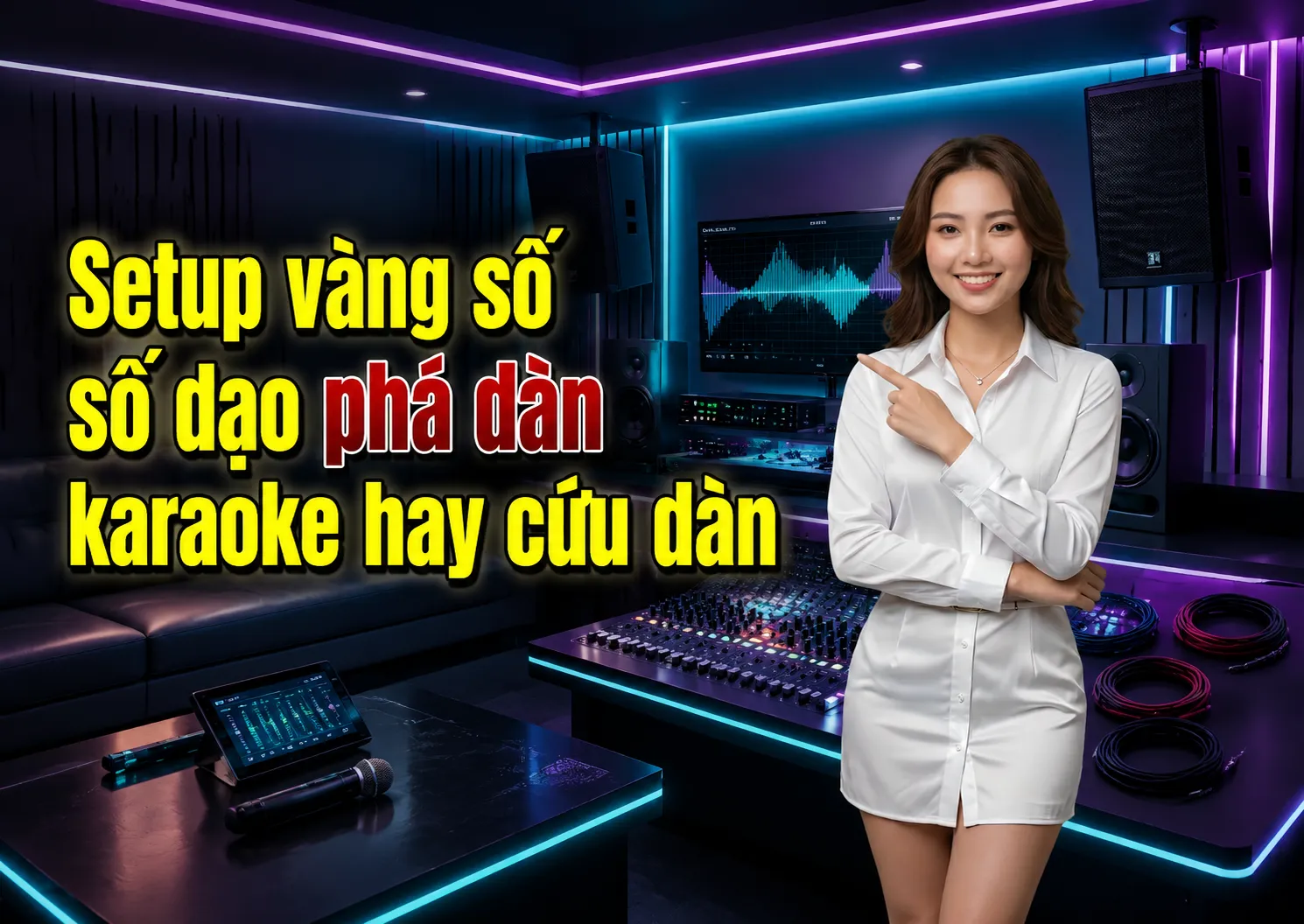 Setup vang số dạo: đang 'phá' dàn karaoke hay 'cứu' giọng hát của bạn