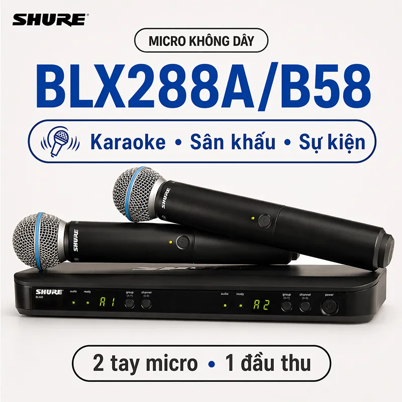 Micro Shure BLX288A/B58 (2micro)
