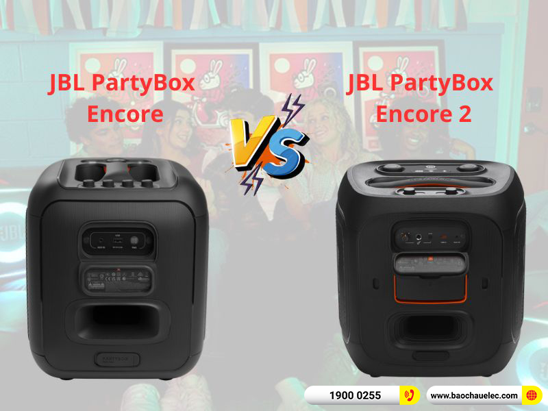 So sánh loa JBL Partybox encore và encore 2