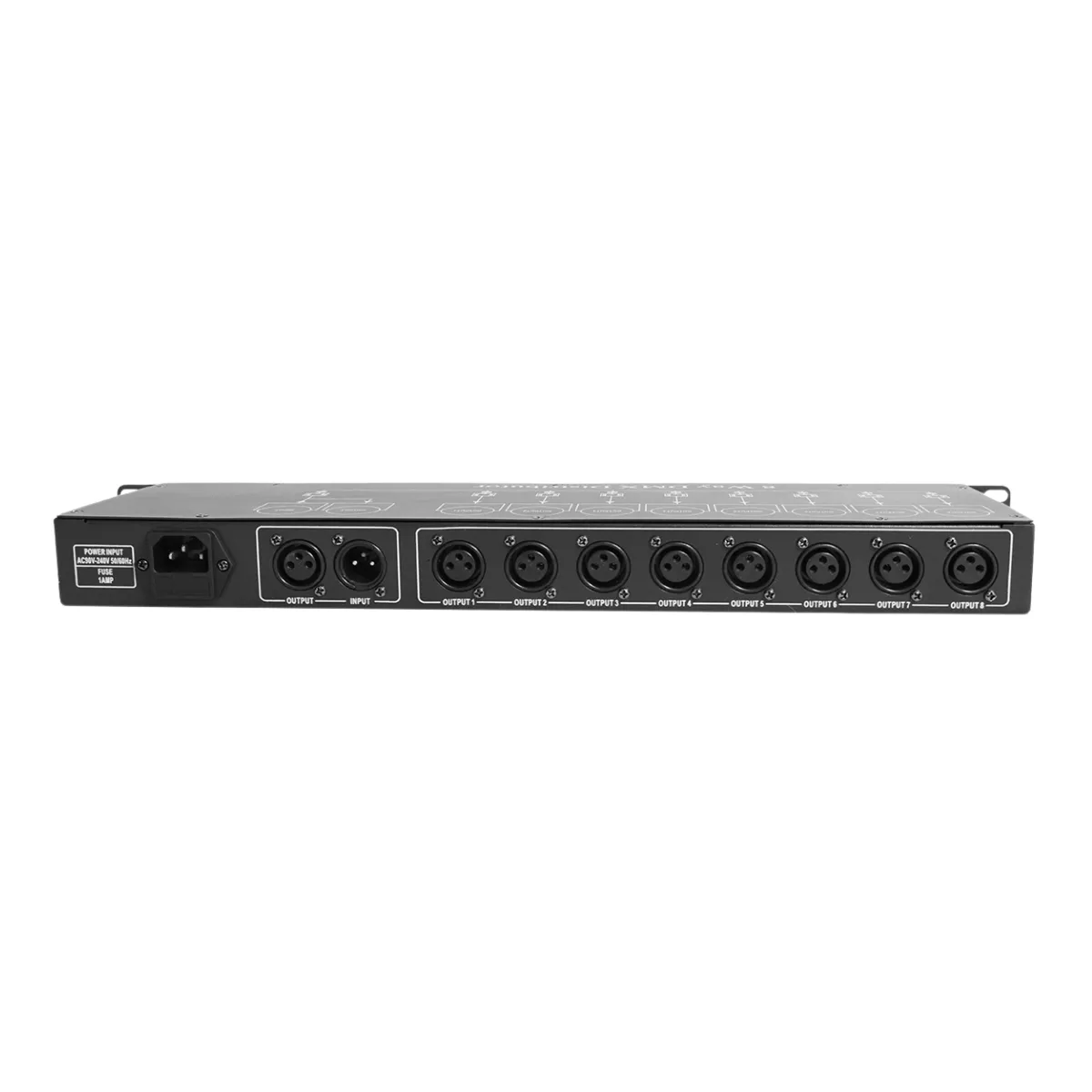 Thiết bị chia và khuếch đại tín hiệu ánh sáng Bksound DMX LX-08 - Hình 3