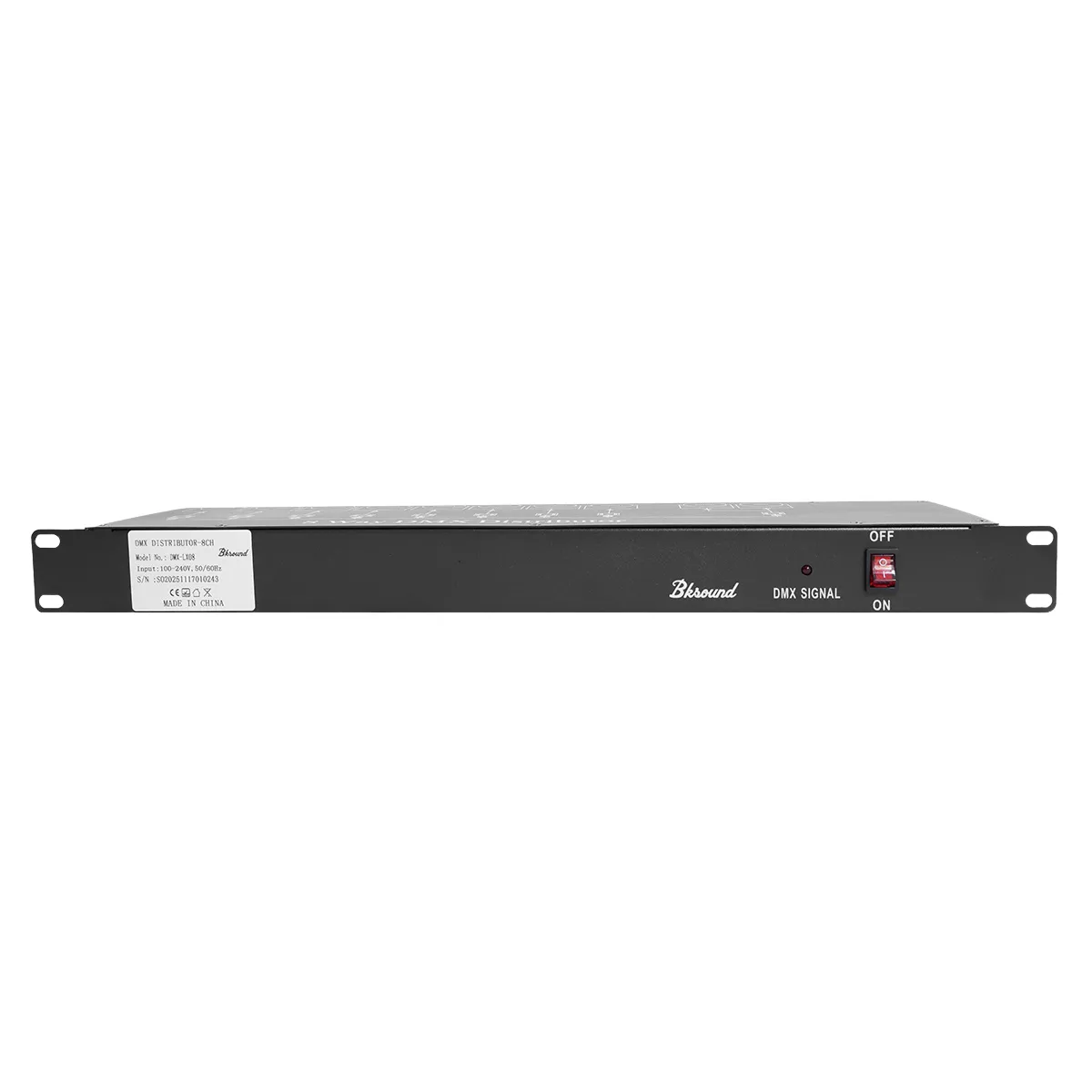 Thiết bị chia và khuếch đại tín hiệu ánh sáng Bksound DMX LX-08 