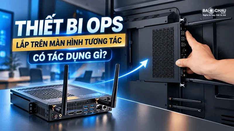 Thiết bị OPS lắp trên màn hình tương tác có tác dụng gì?