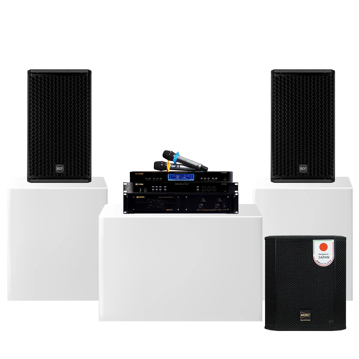 Dàn karaoke gia đình RCF GMAX 06 (RCF G-MAX 10, BIK VM620A, BIK BPR-5800, BIK BBK-W25A, BIK BJ-U500II) - Hình 2