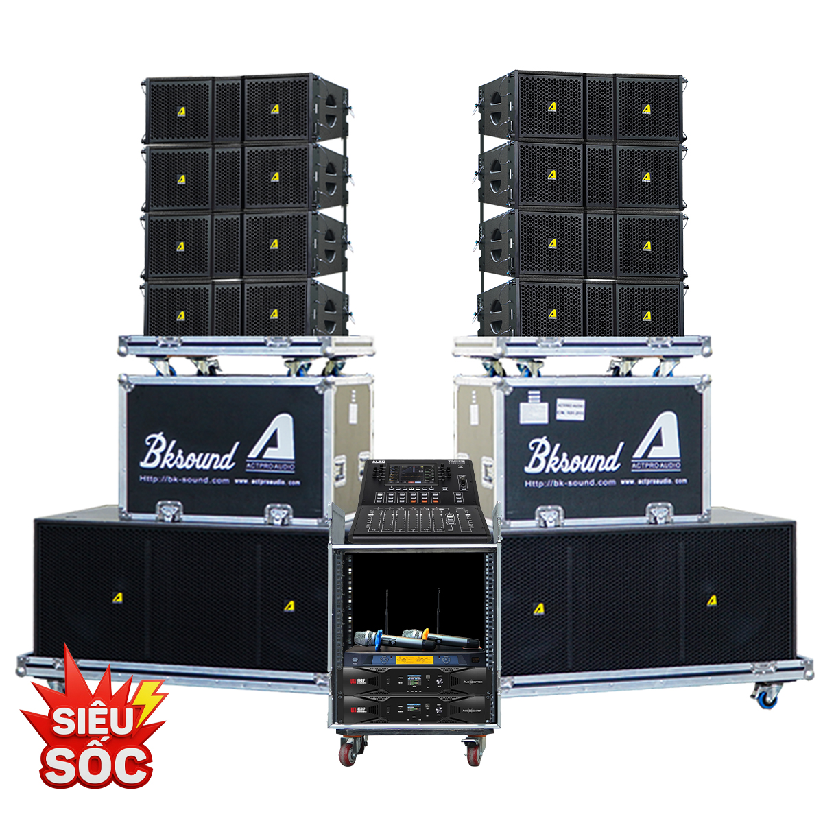 Dàn âm thanh Line Array 2 way Passive Actpro 29 (KR210F New, KR28F New, UTA1802DSP, UTA1804DSP, Alto TMD16, VIP 3000)