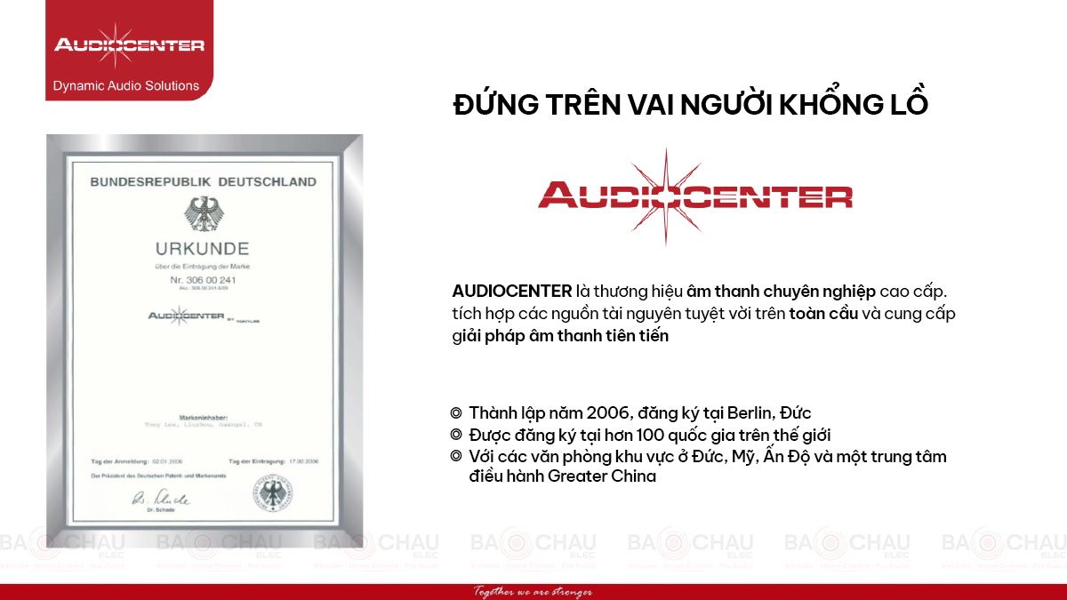 Loa Audiocenter thương hiệu của nước n&agrave;o?