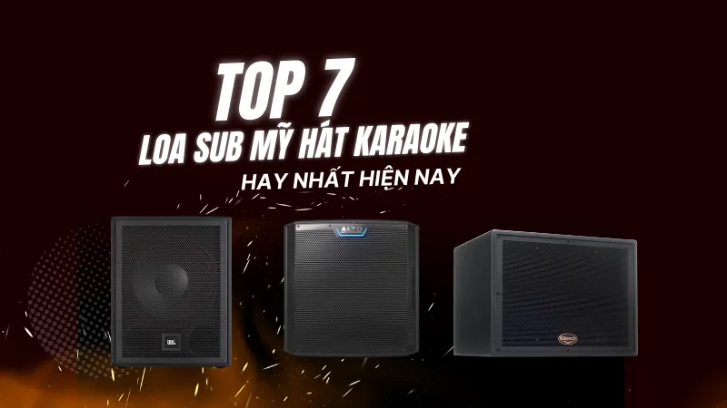 Top 7 loa sub Mỹ hát karaoke đỉnh cao đáng mua nhất