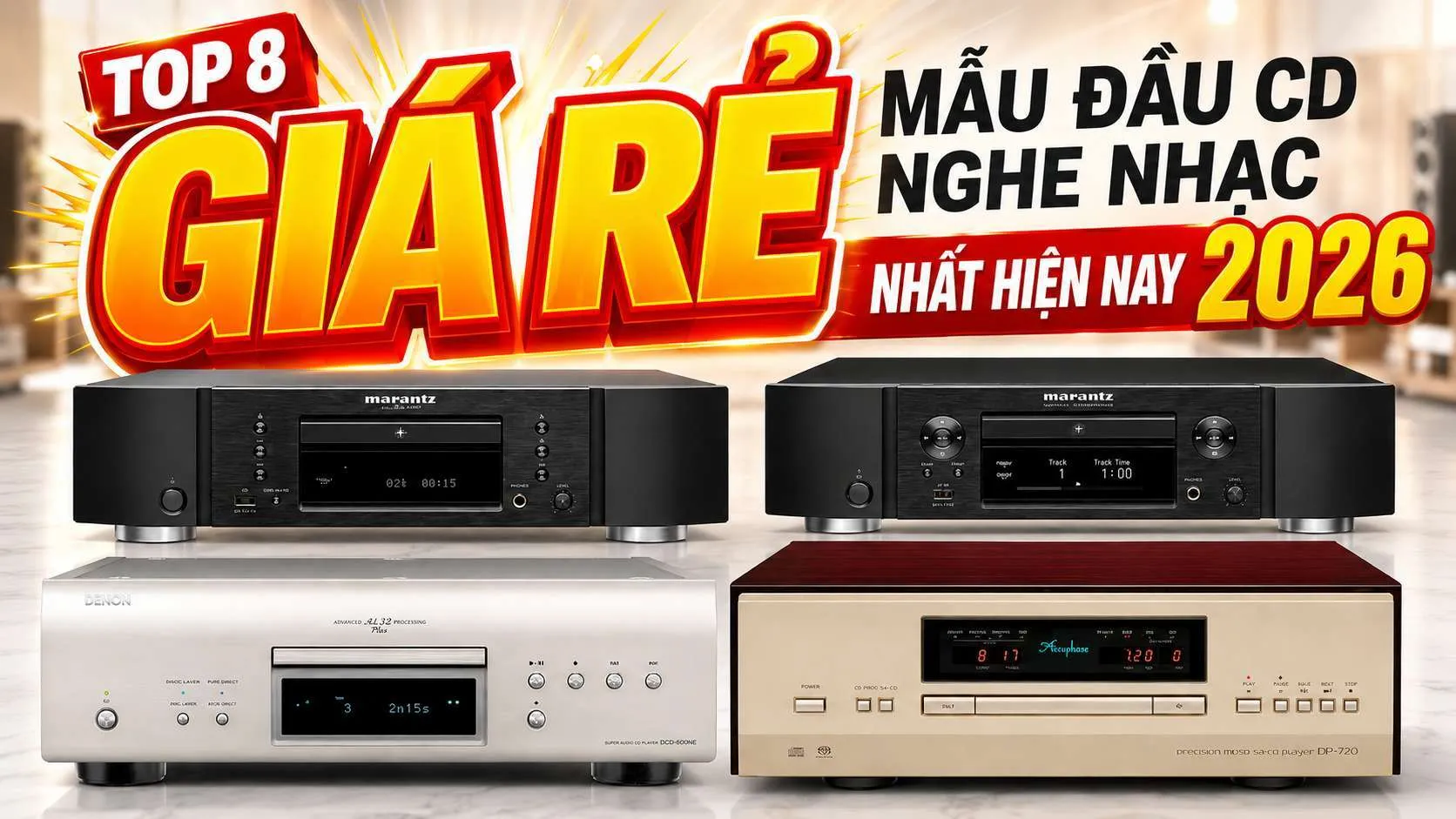 Đầu CD Nghe Nhạc Giá Rẻ Đáng Mua Nhất Hiện Nay
