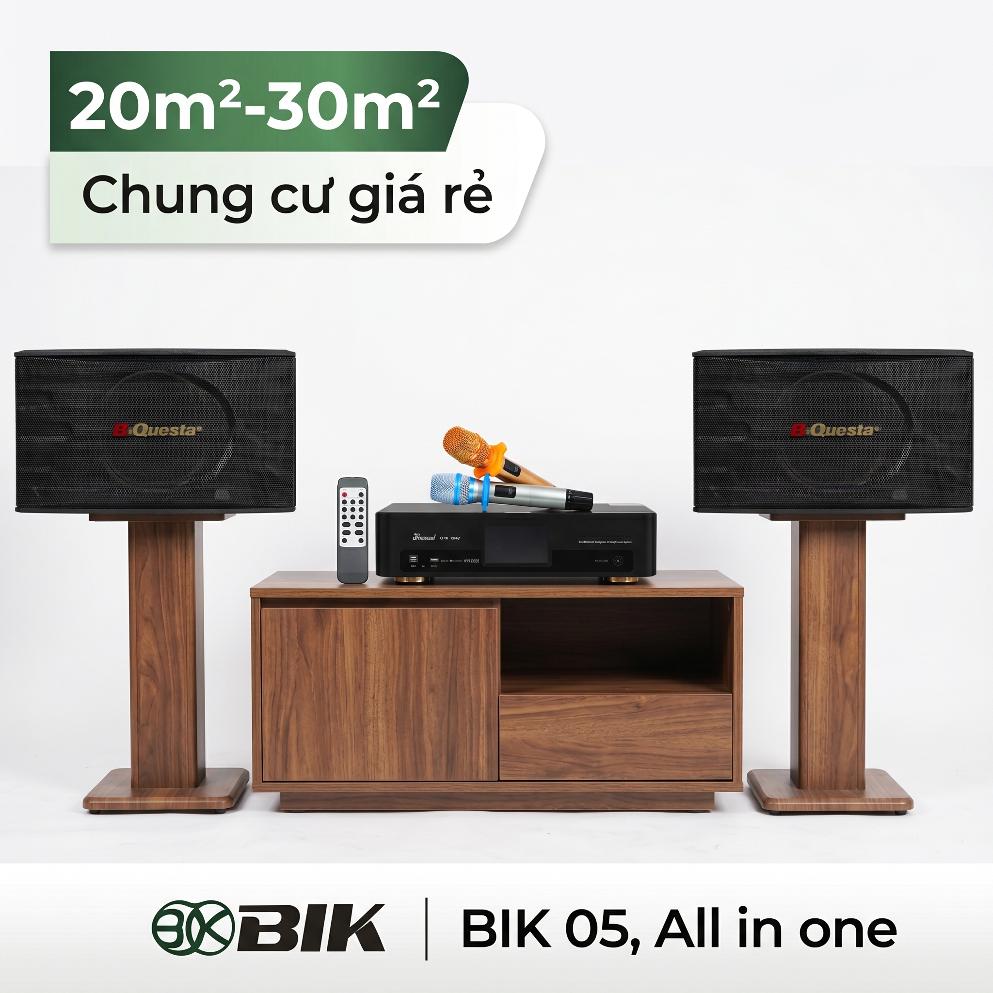 Dàn Karaoke Gia Đình, Chung Cư Giá Rẻ 05 (BIK BK-C25, Bksound DKA 5500)