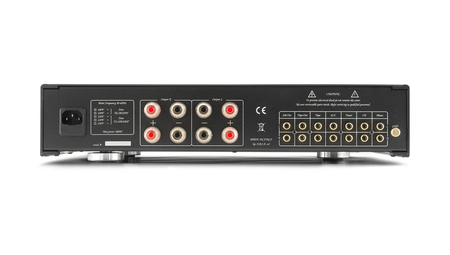 Amply Unison Research Unico Nouvo mặt sau