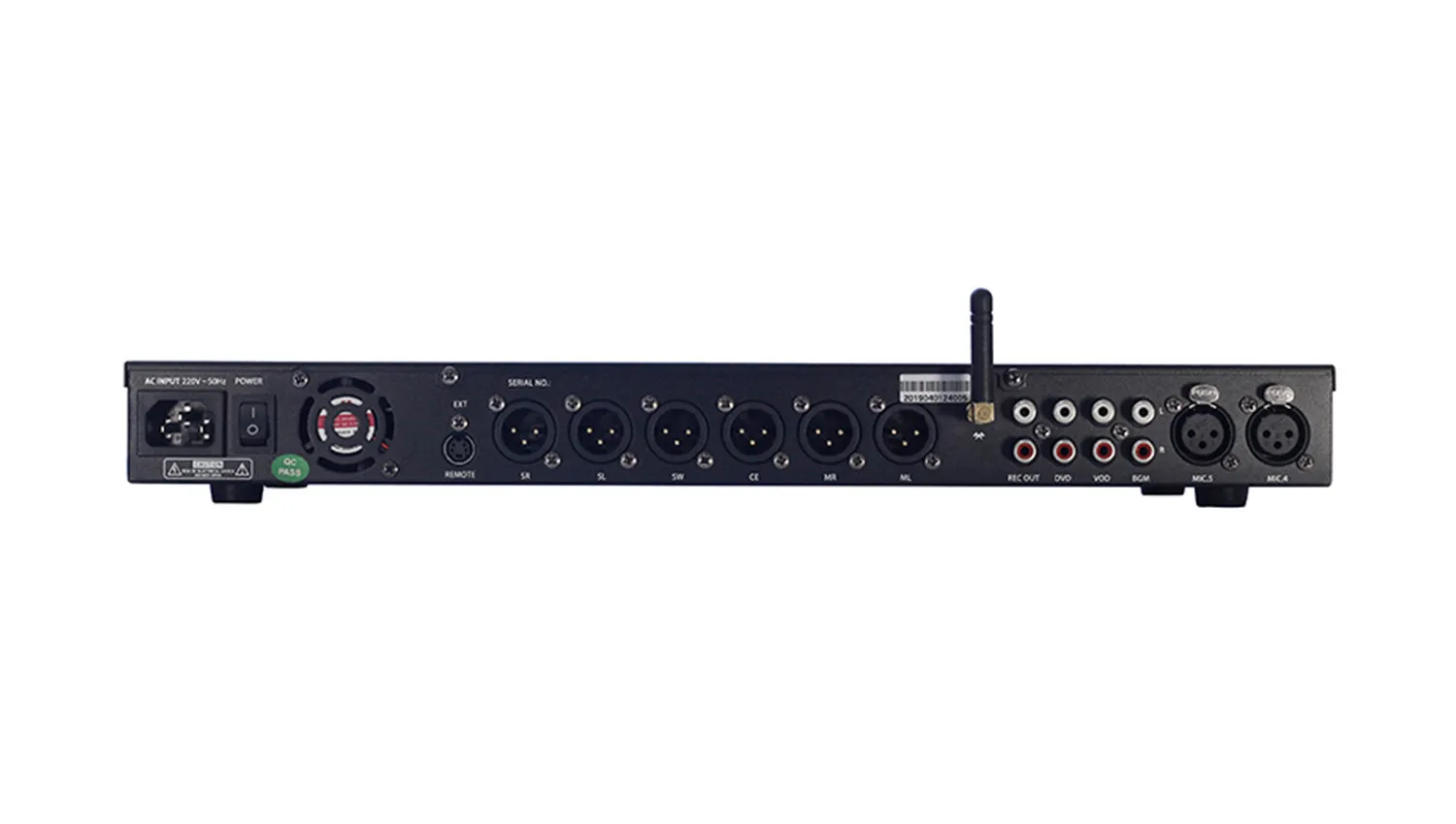 Mặt sau Vang số BCE DP 9200 Bluetooth