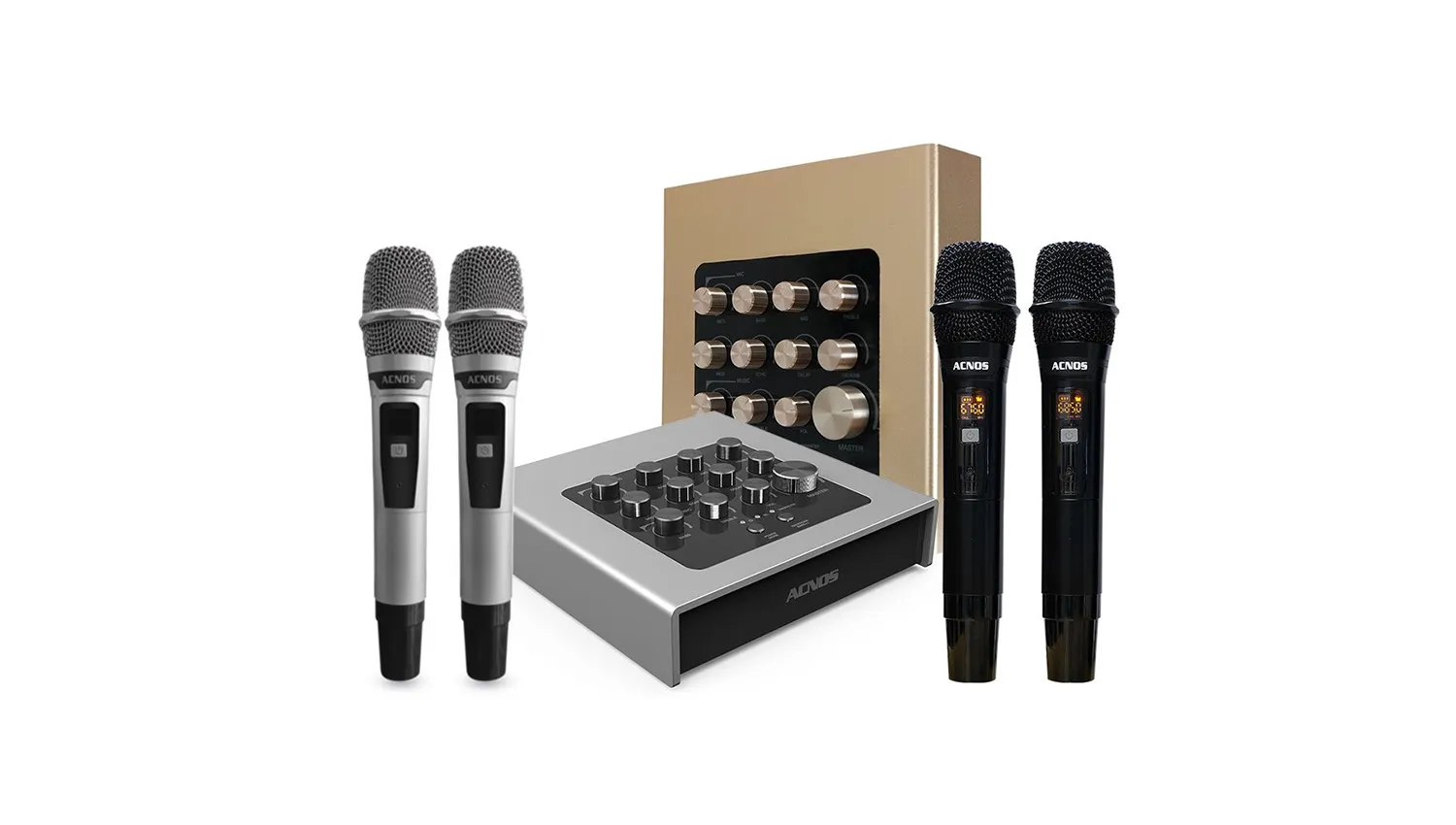 Vang số chỉnh cơ tích hợp Bluetooth & Micro Acnos MI30U (Có nâng tiếng, Livestream, Ghi âm) - Hình 12