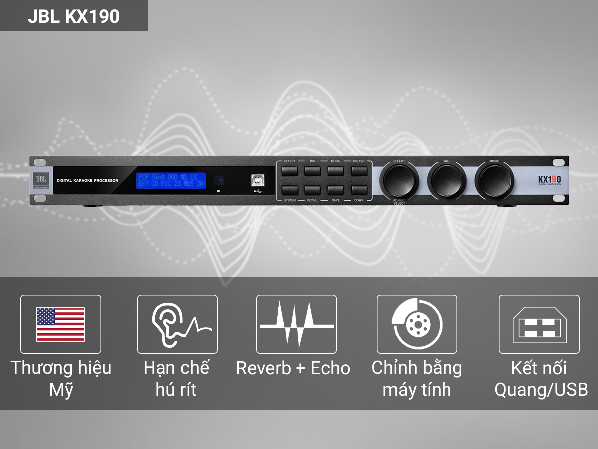 Vang số JBL KX190