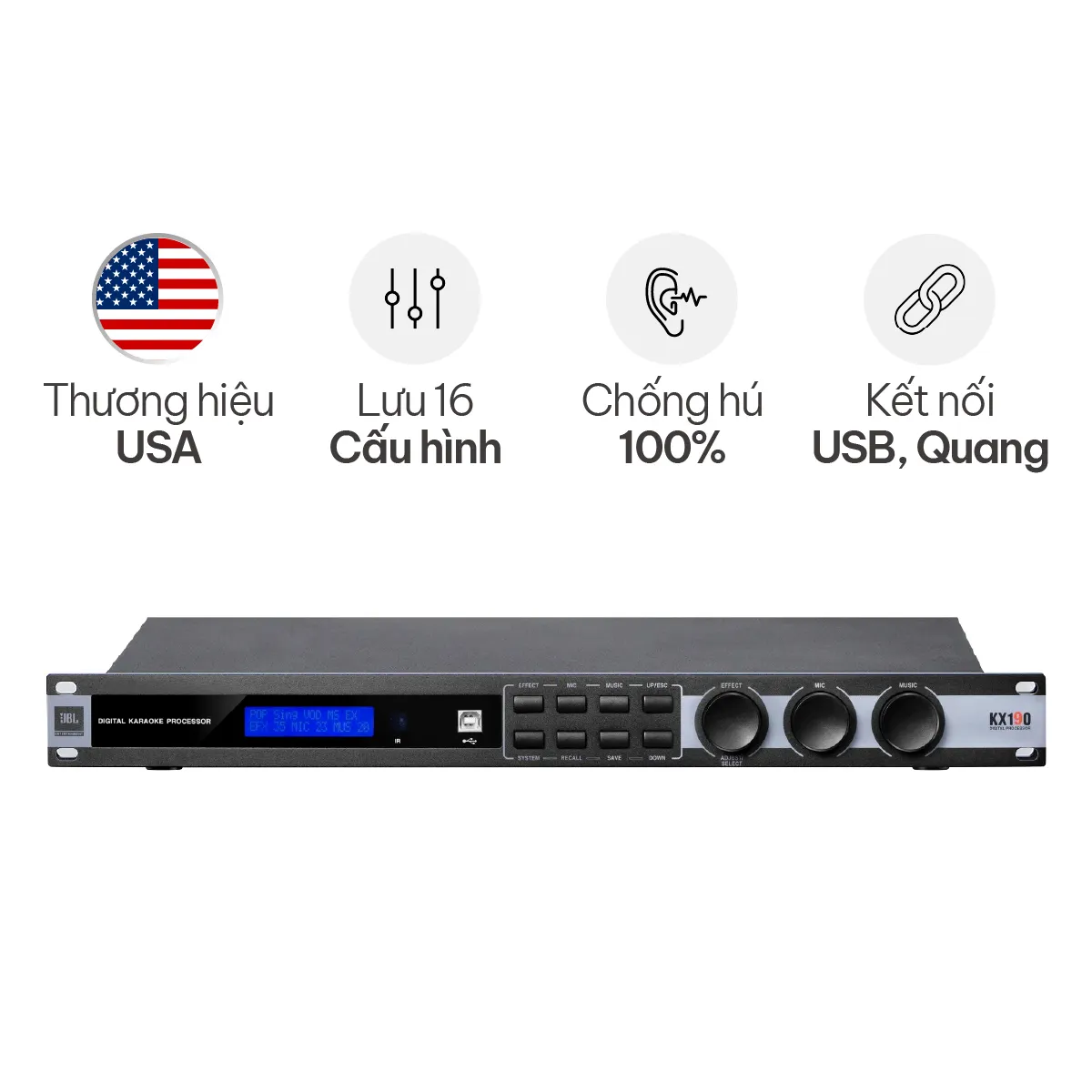 Vang số JBL KX190