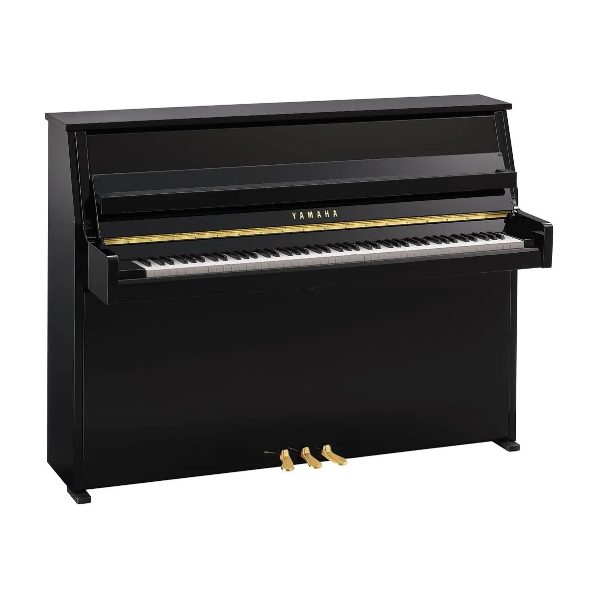 Đàn piano cơ Yamaha B10 màu đen bóng nhìn tổng thể