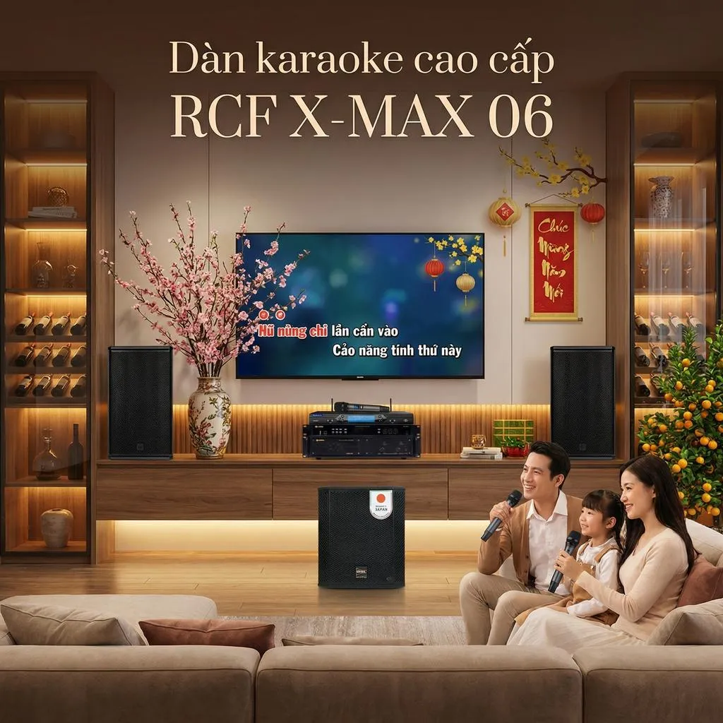 Dàn karaoke cao cấp RCF X-MAX 06 (RCF X MAX 12, BIK VM620A, BIK BPR-5800, BIK BBK-W25A, Baiervires BS9800) - Hình 5