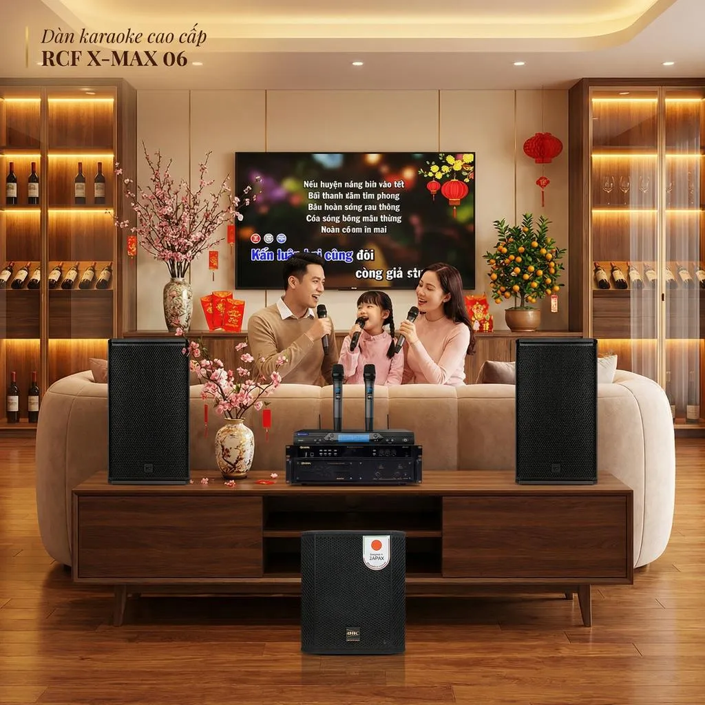 Dàn karaoke cao cấp RCF X-MAX 06 (RCF X MAX 12, BIK VM620A, BIK BPR-5800, BIK BBK-W25A, Baiervires BS9800) - Hình 6