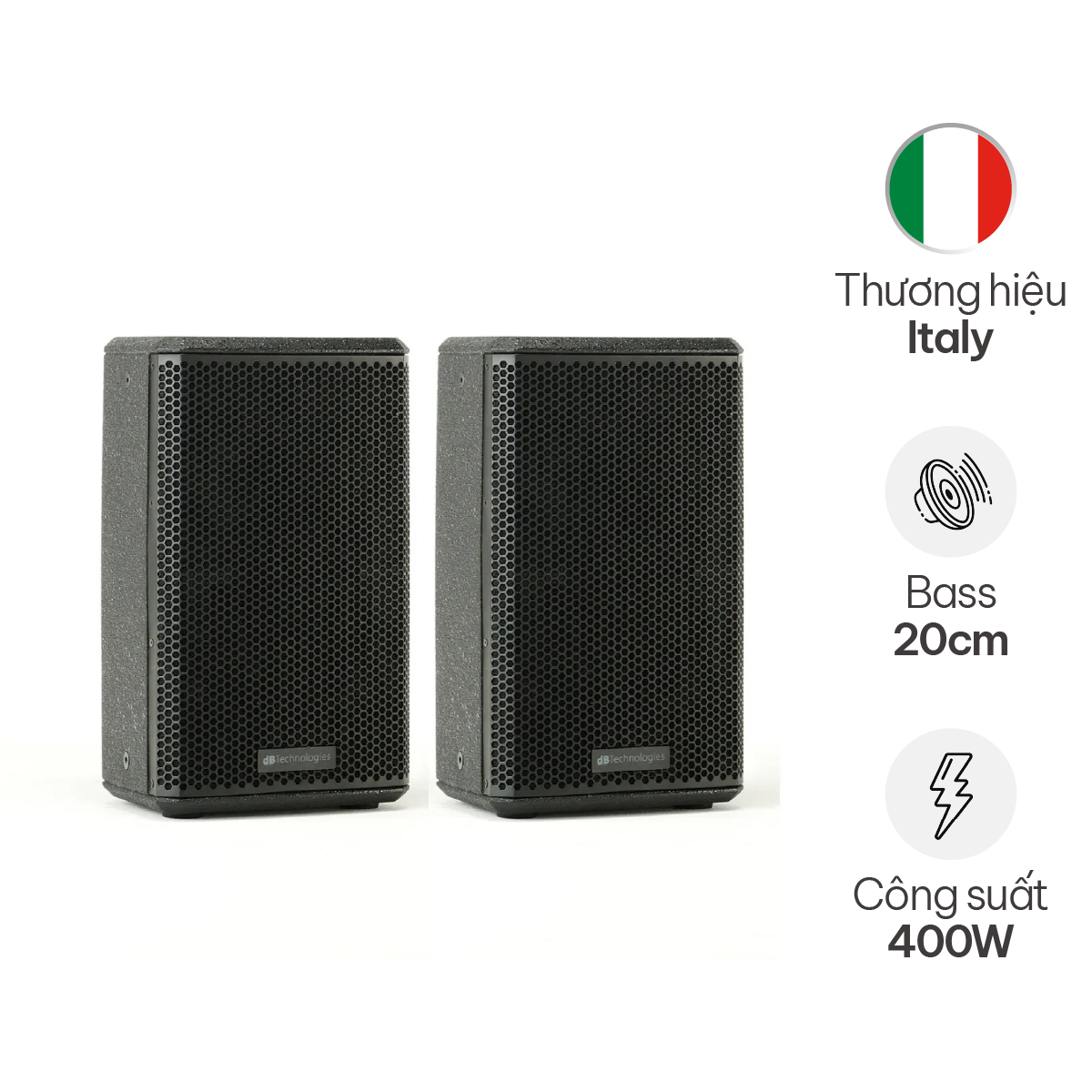 Loa dBTechnologies LVX P8 (Bass 20cm, 400W)