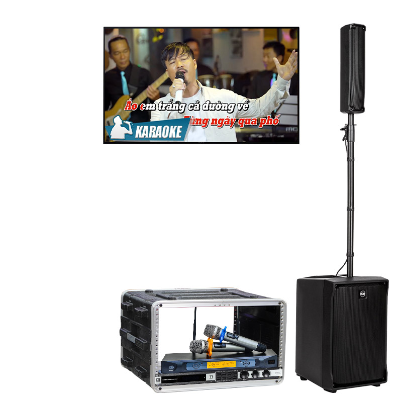 Dàn karaoke di động RCF 07 (RCF EVOX J8, JBL KX180A, BCE VIP 3000) - Hình 1