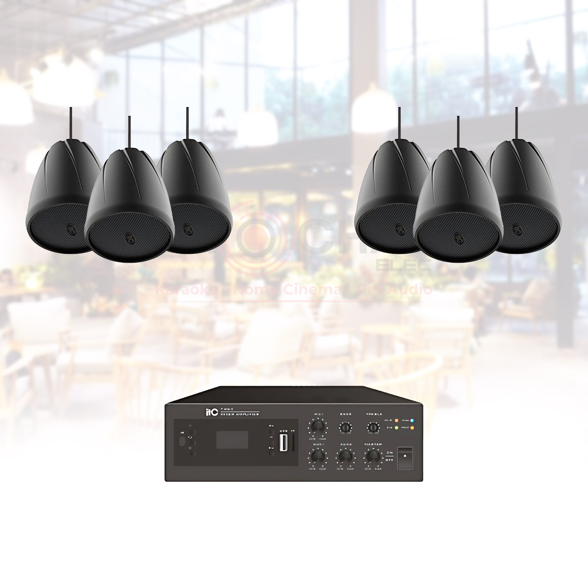 Hệ Thống Âm Thanh Nhạc Nền Quán Cafe, Nhà Hàng, Shop, Spa ITC 05