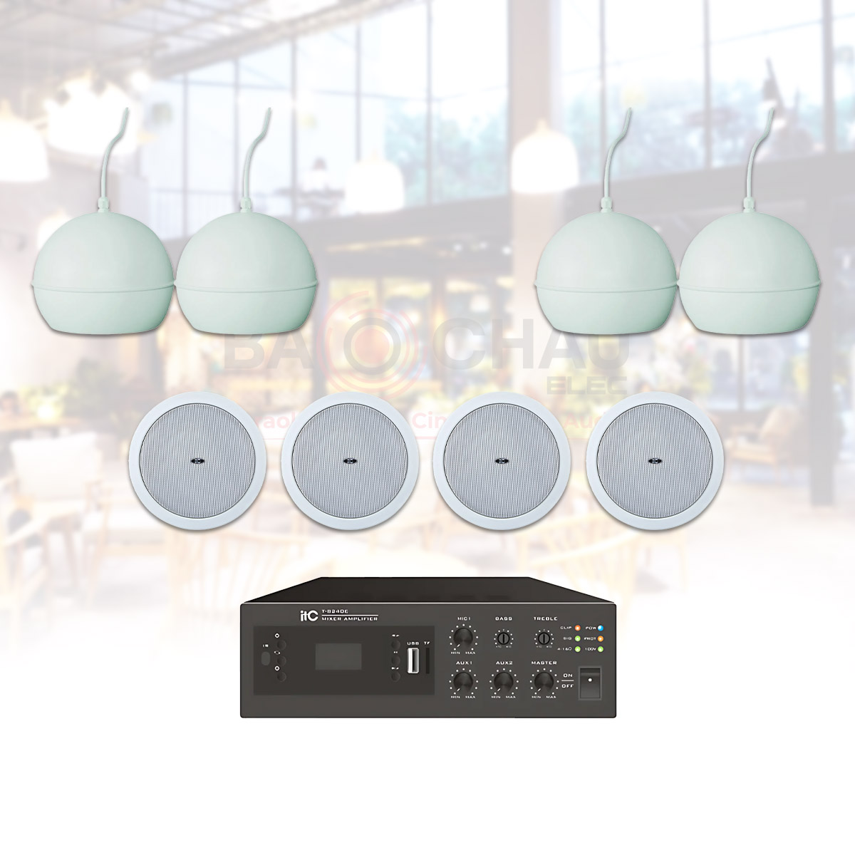 Hệ Thống Âm Thanh Nhạc Nền Quán Cafe, Nhà Hàng, Shop, Spa ITC 07