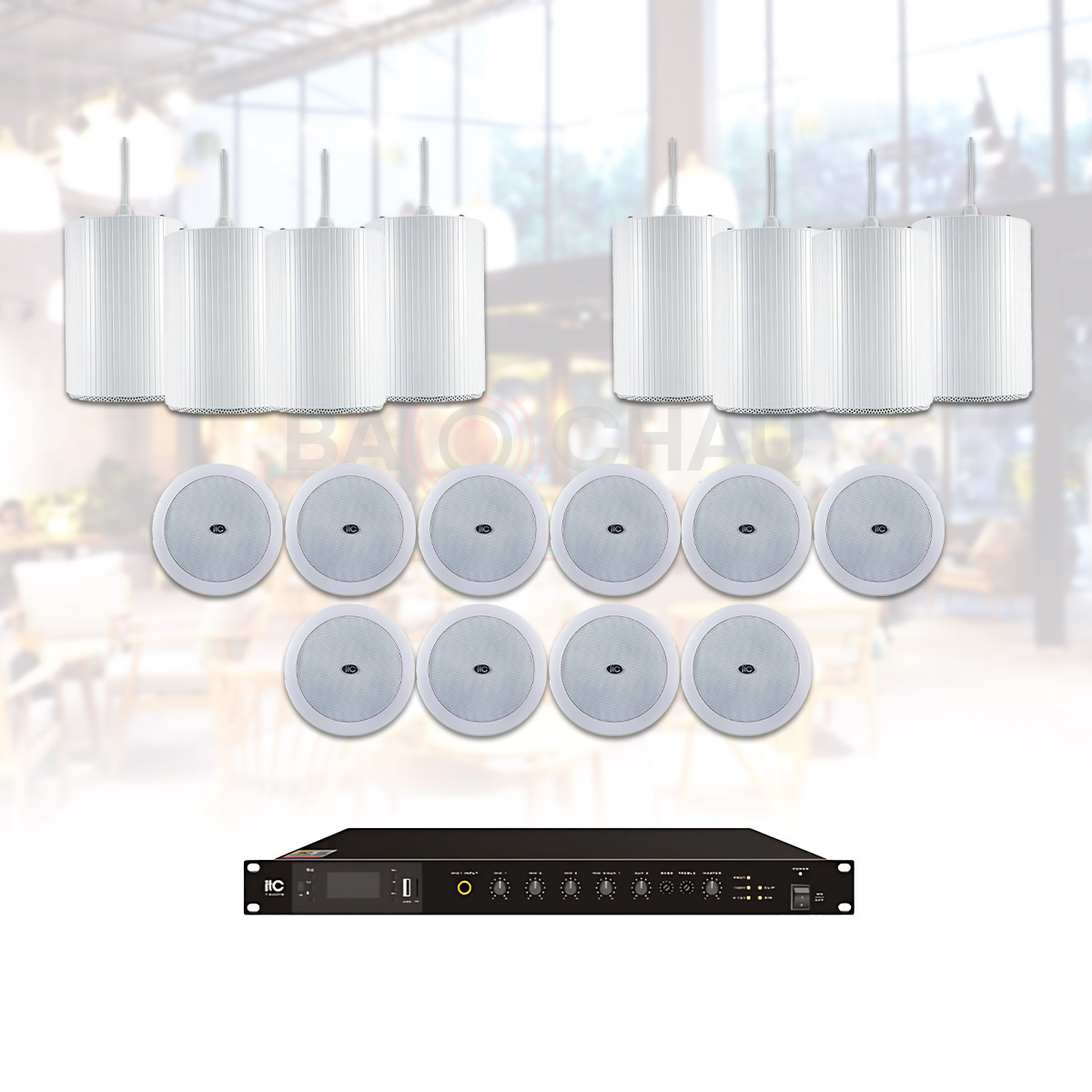 Hệ Thống Âm Thanh Nhạc Nền Quán Cafe, Nhà Hàng, Shop, Spa ITC 10