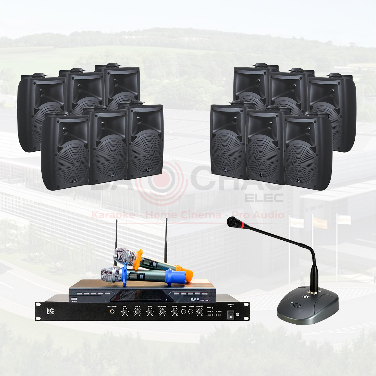 Hệ thống âm thanh nhà xưởng thông báo nhạc nền 01