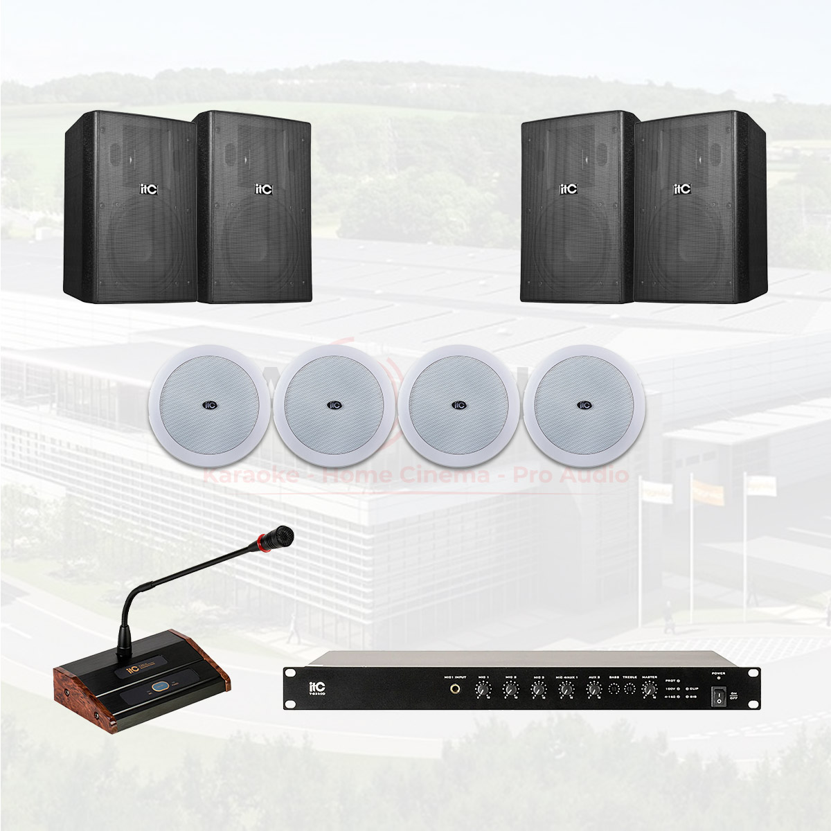 Hệ thống âm thanh nhà xưởng thông báo nhạc nền 03