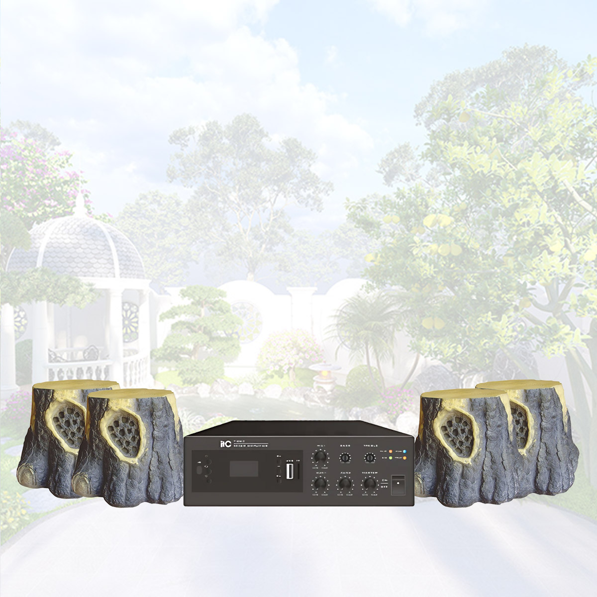 Hệ thống âm thanh nhạc nền sân vườn 06 (ITC T-700C, ITC T-B60E)