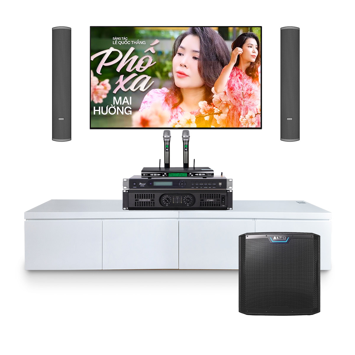 Dàn karaoke gắn tường Audiocenter 04