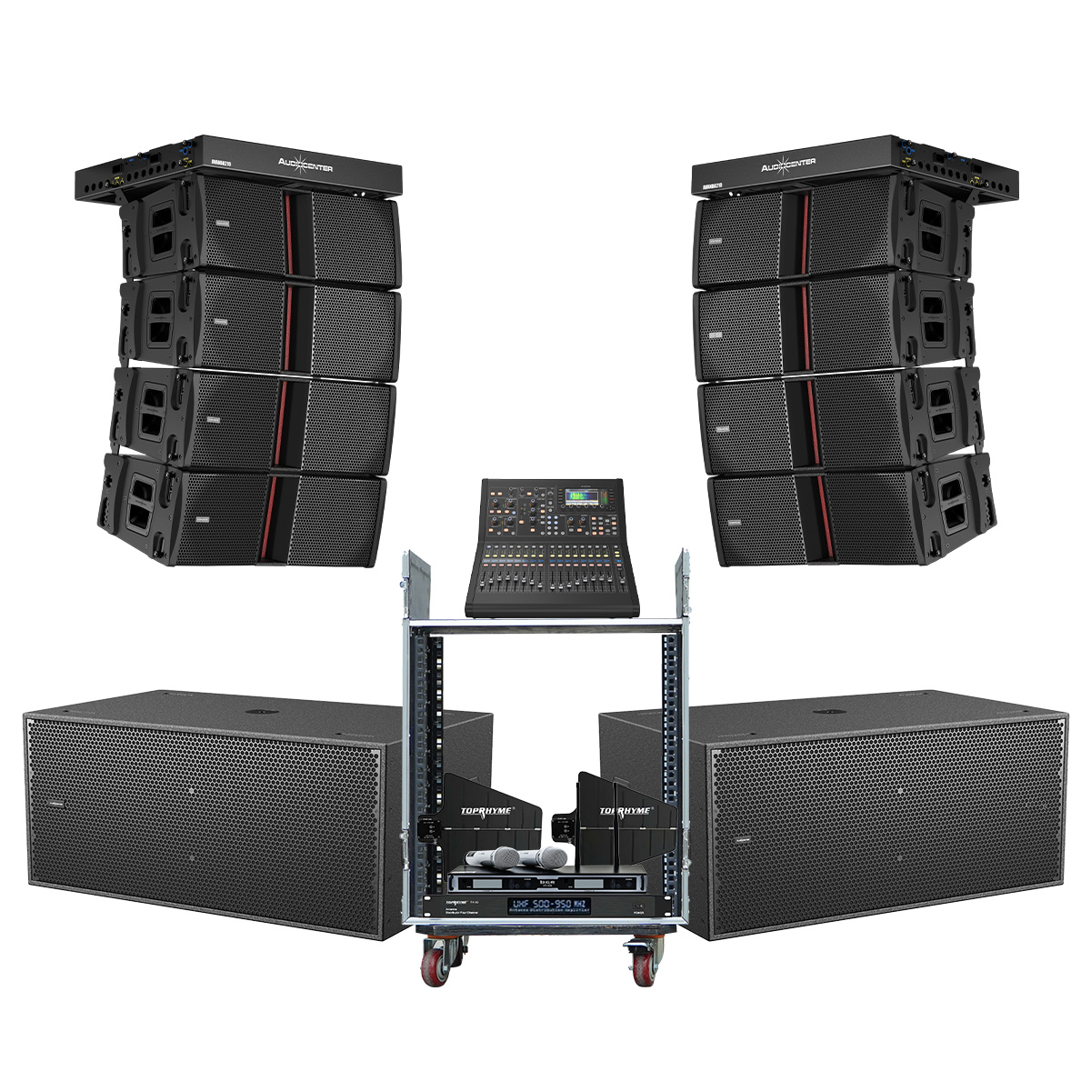 Dàn Line Array Active Audiocenter Avanda 05 (Audiocenter Avanda 210A, Avanda 218A, Midas M32R Live, BCE VIP6000...)