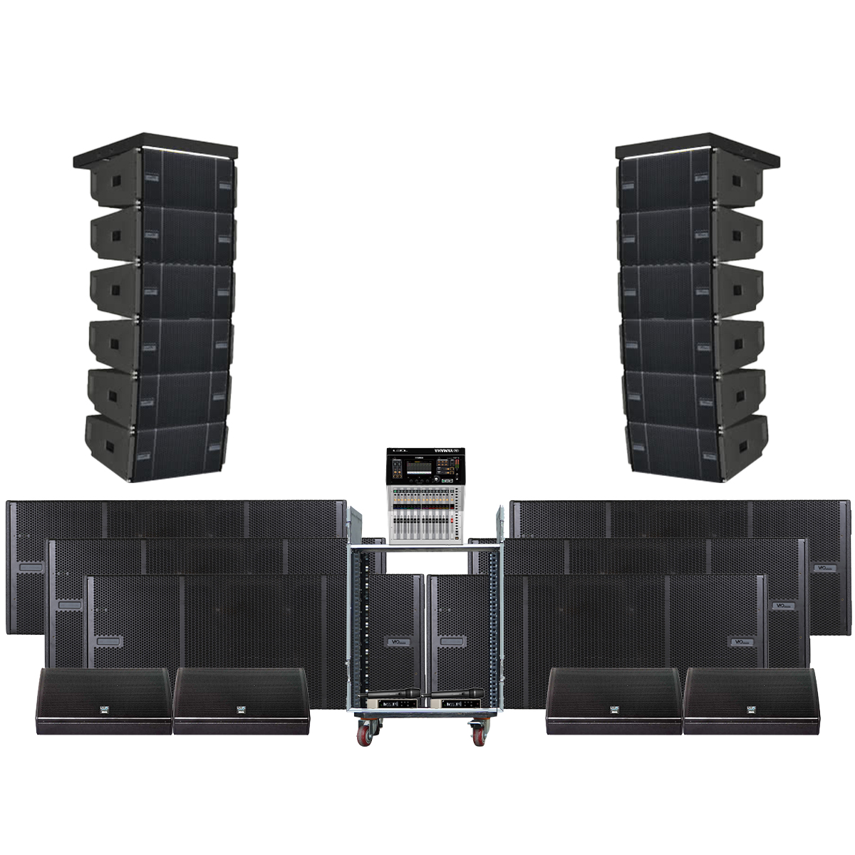 Dàn Line Array Active dBTechnologies ITALY siêu cao cấp 07 (dBTechnologies DB Vio L1610, Vio S218F, FMX15, TF1...)