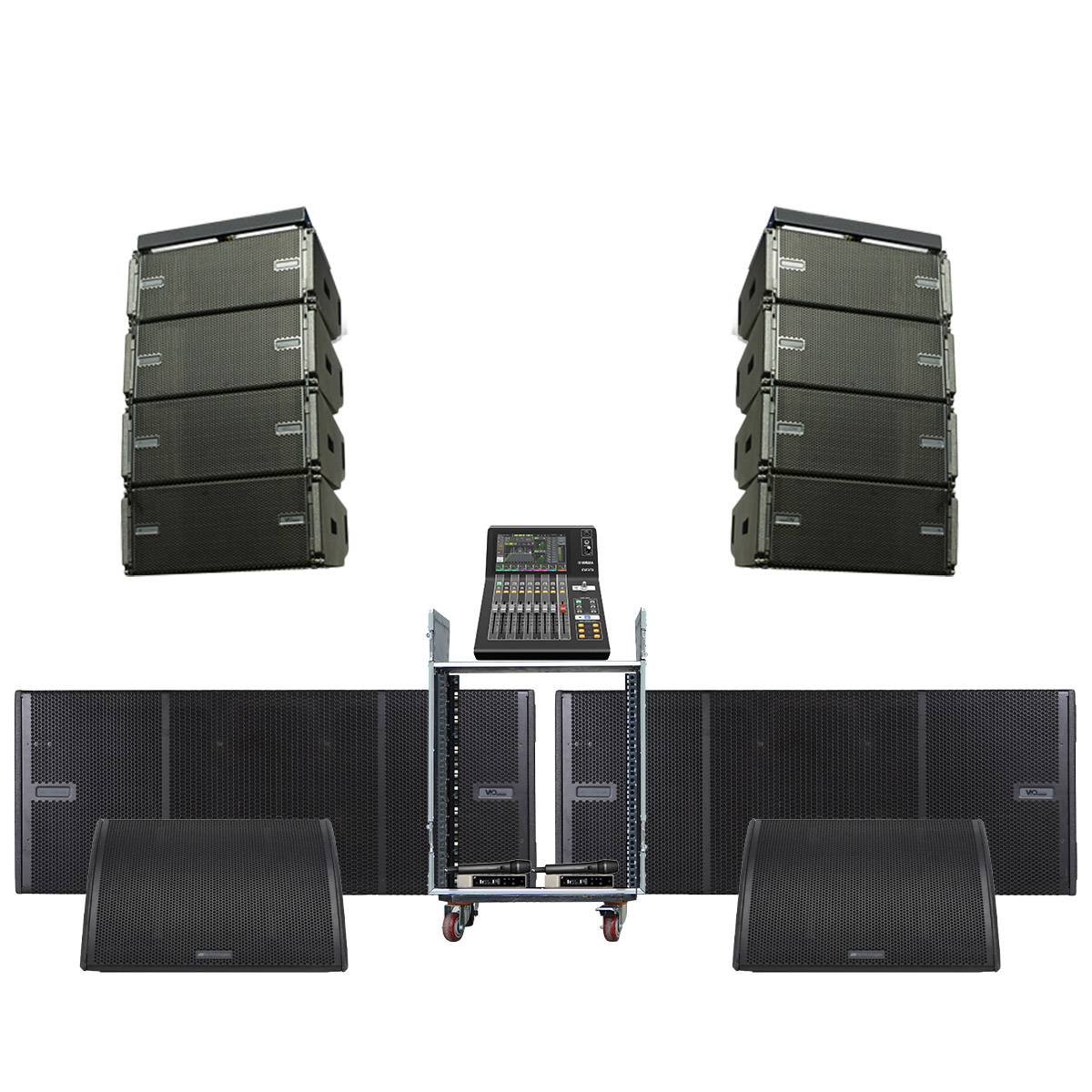 Dàn Line Array Active dBTechnologies ITALY siêu cao cấp 09 (dBTechnologies Vio L210, Vio S218F, FMX15, DM3 Standard...)