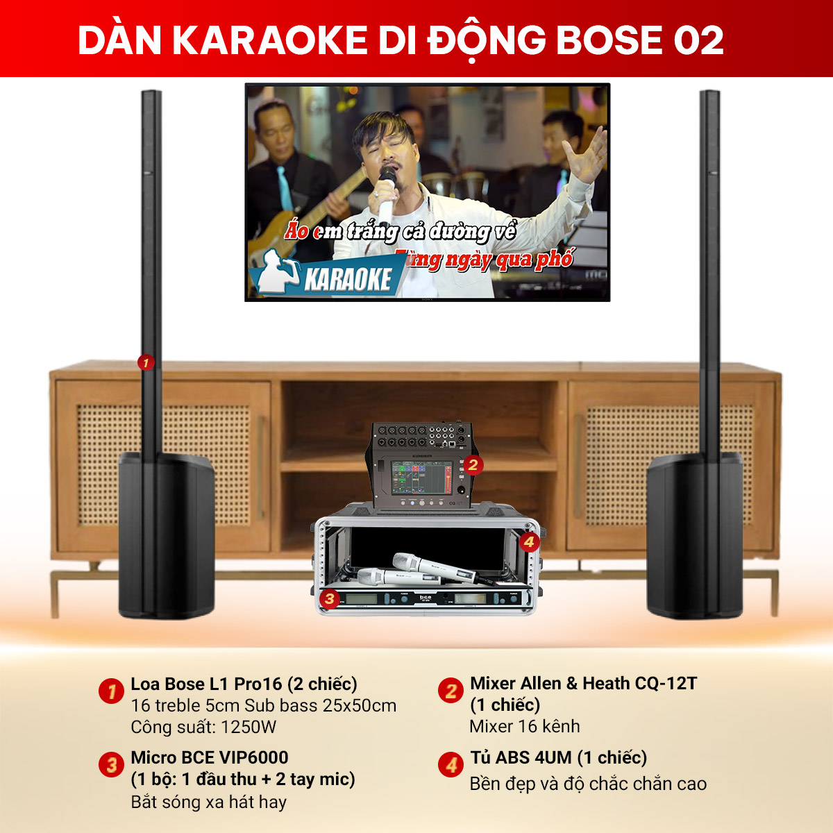 D&agrave;n karaoke di động Bose 02